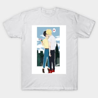 Ash and Eiji Ice Cream Kiss T-Shirt